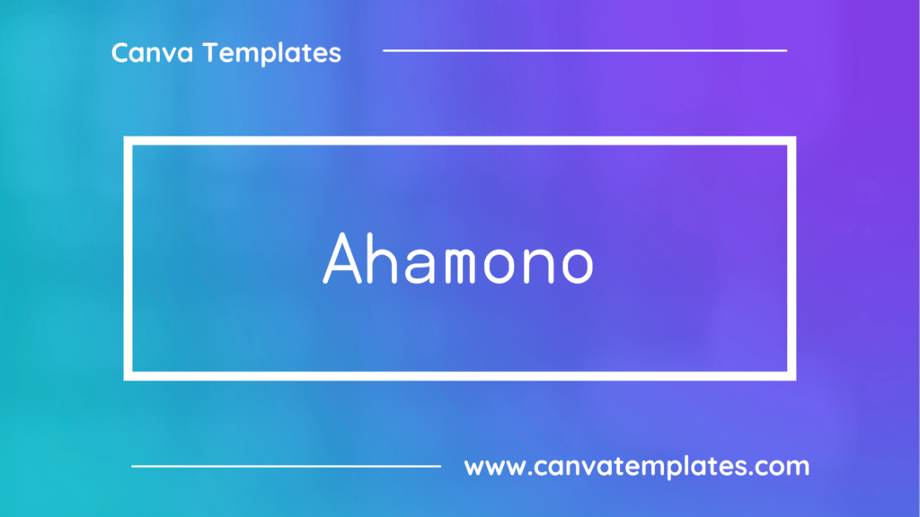 Ahamono