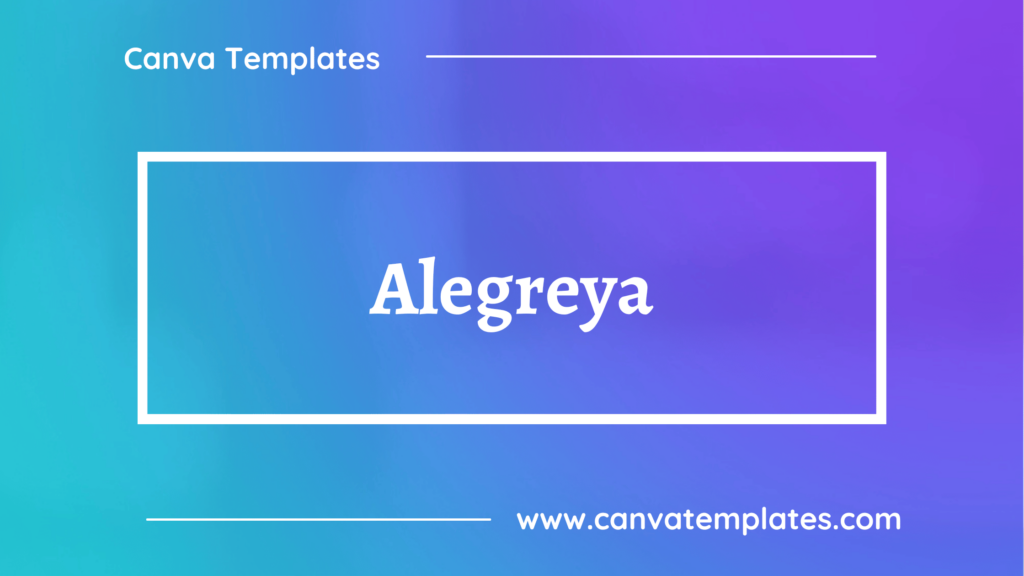 Alegreya