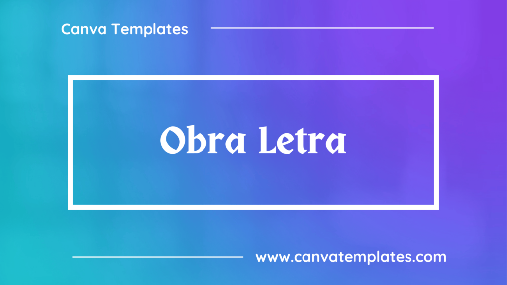 Obra Letra