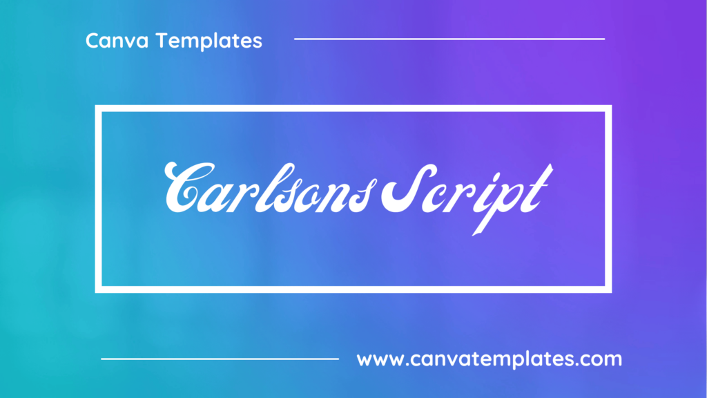 Carlsons Script