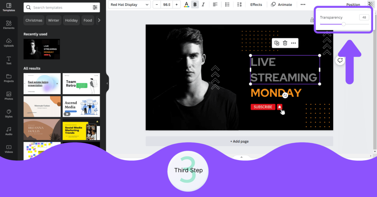 How To Make Text Transparent In Canva Template Fonts How To Make Text Transparent In Canva Template Fonts
