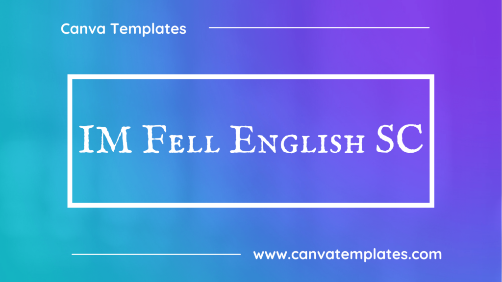 IM Fell English SC