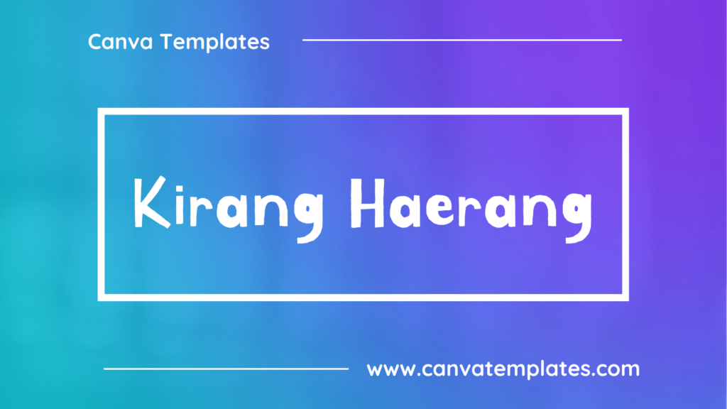 Kirang Haerang
