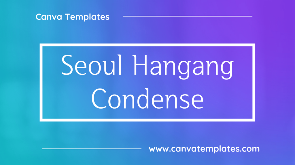 Seoul Hangang Condense