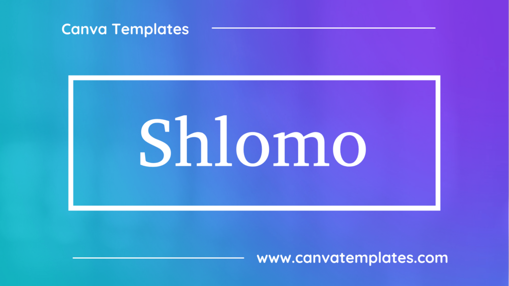 Shlomo