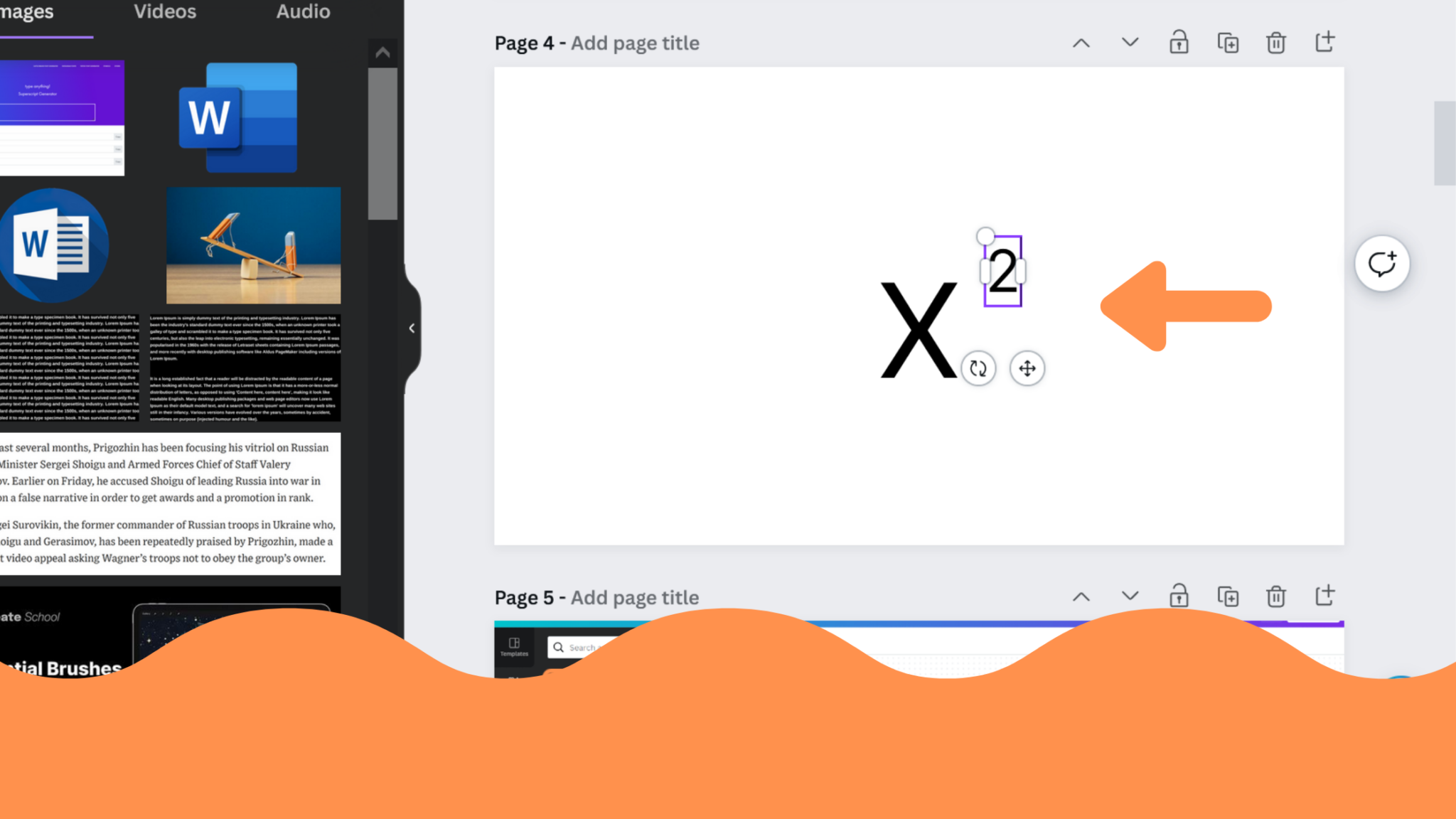 How to Create a Superscript in Canva - Template Fonts