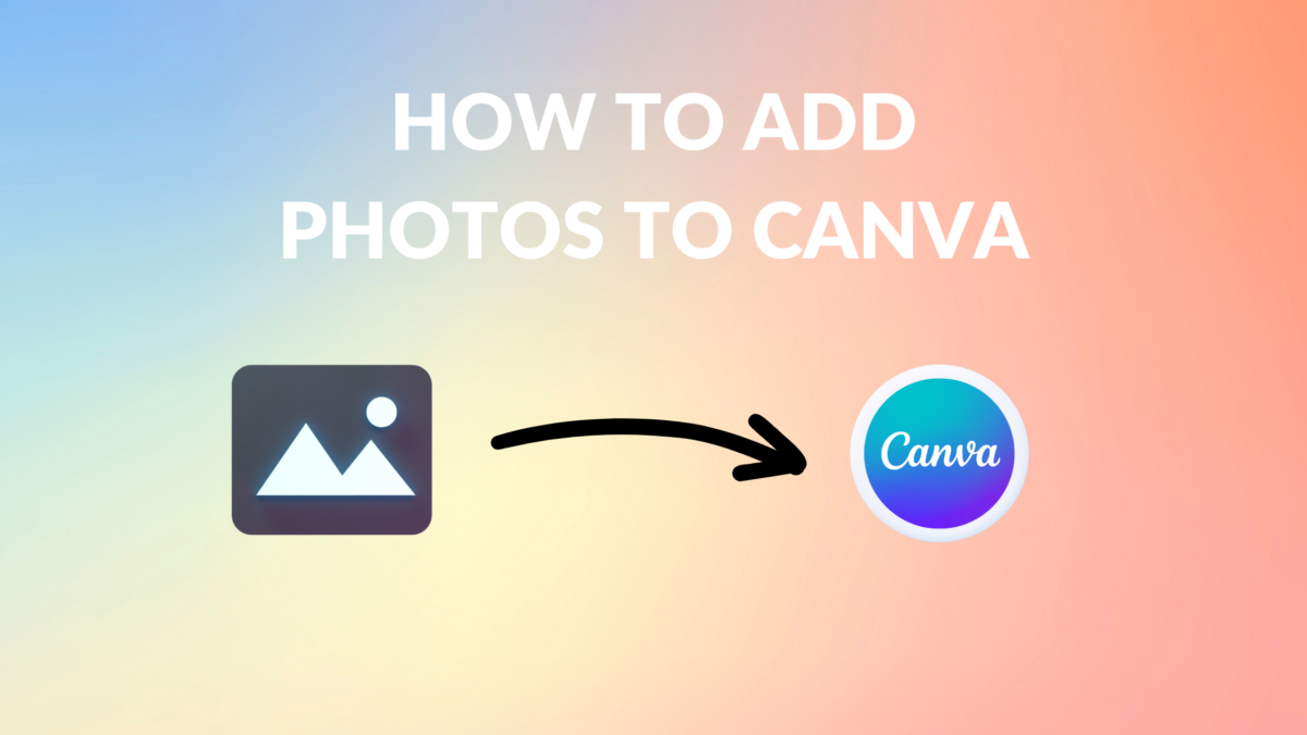 how to add photo to template in canva
