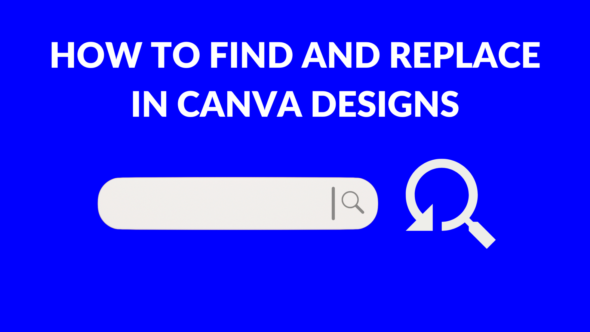 How to Find and Replace in Canva Designs - Template Fonts
