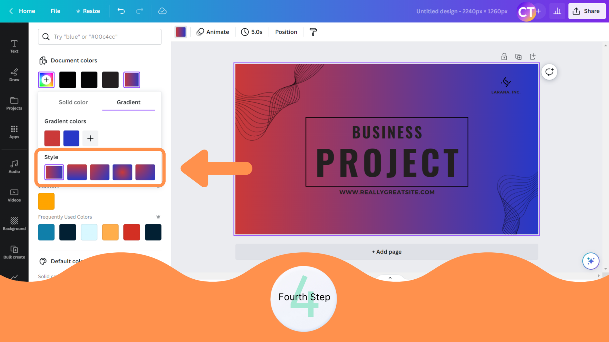 How to Create a Background Gradient in Canva - Template Fonts