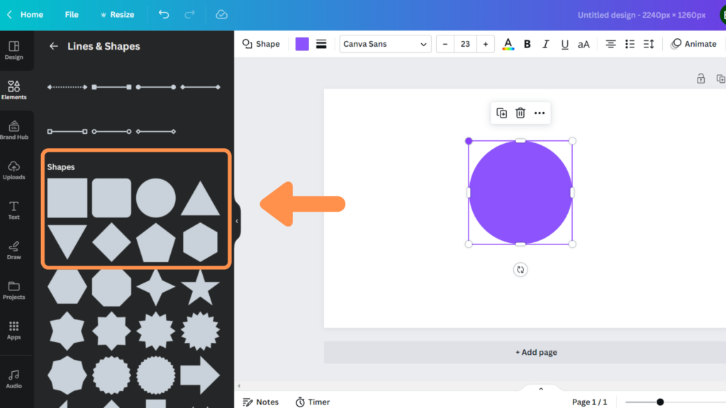 How to Edit Shapes in Canva