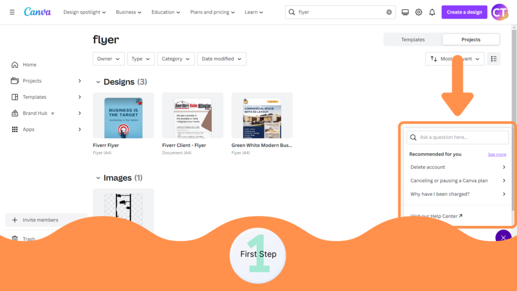 How to Find a Missing Design in Canva