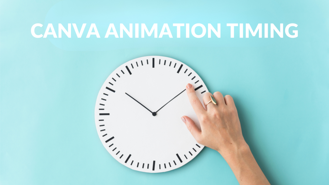 how to change text animation timing in canva