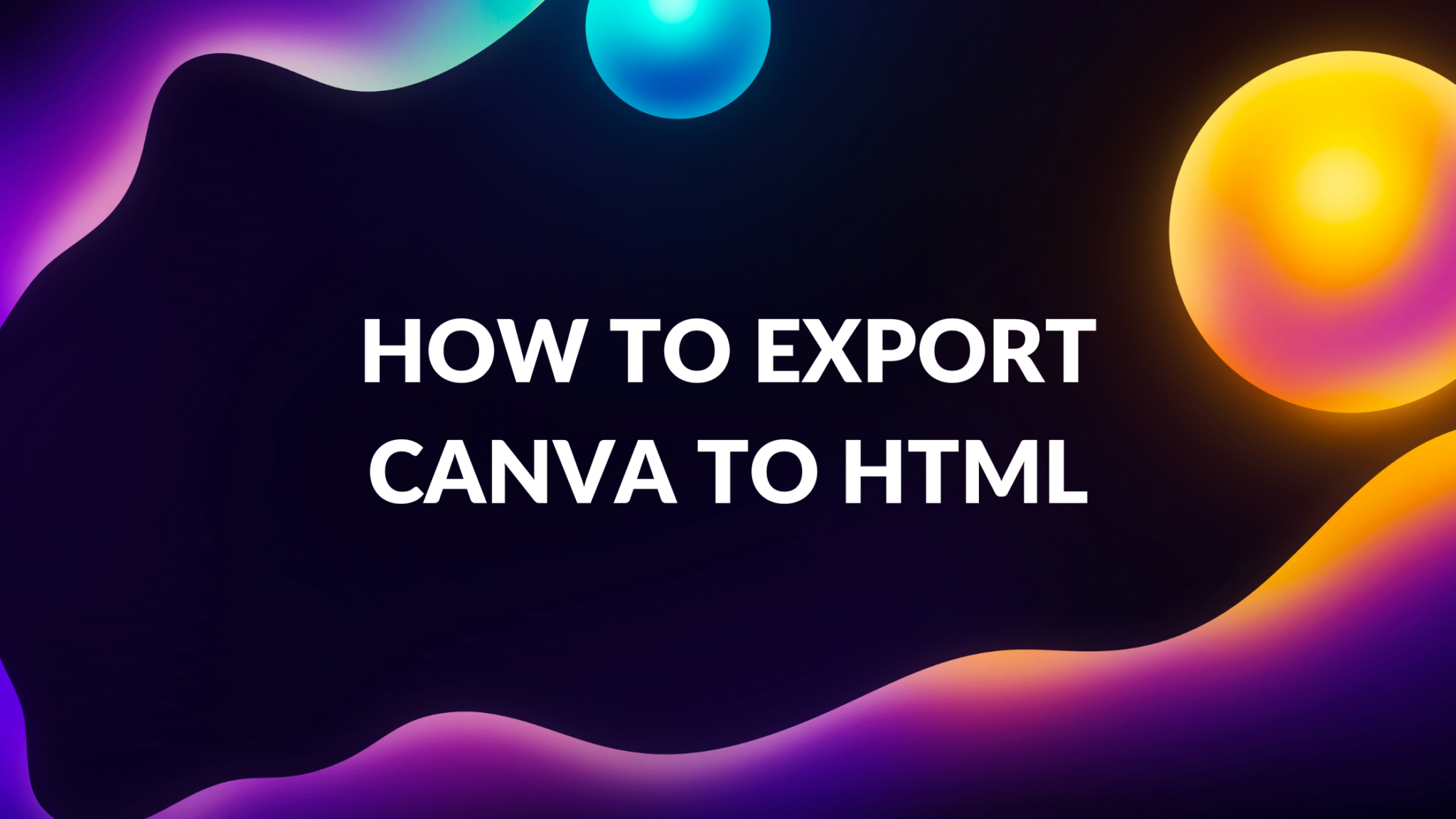 How to Export Canva to HTML - Template Fonts