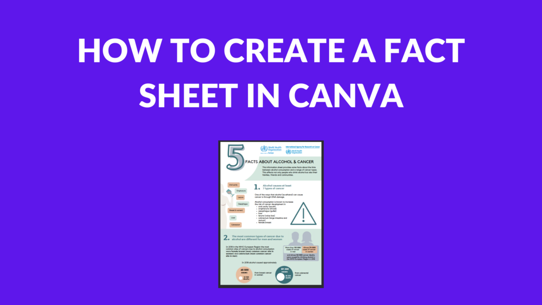 How to Create a Fact Sheet in Canva Template Fonts How to Create a Fact Sheet in Canva Template Fonts