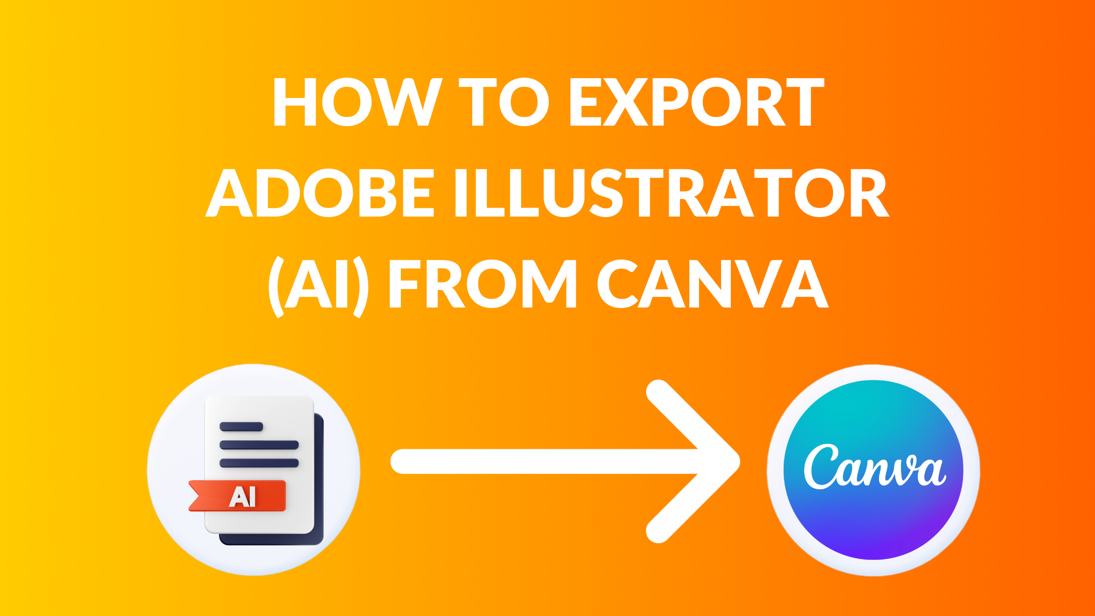 How to Export Adobe Illustrator (AI) From Canva