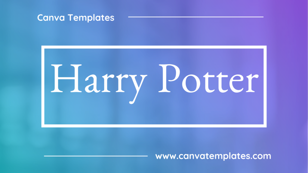 Harry Potter Font Recreation with Benne