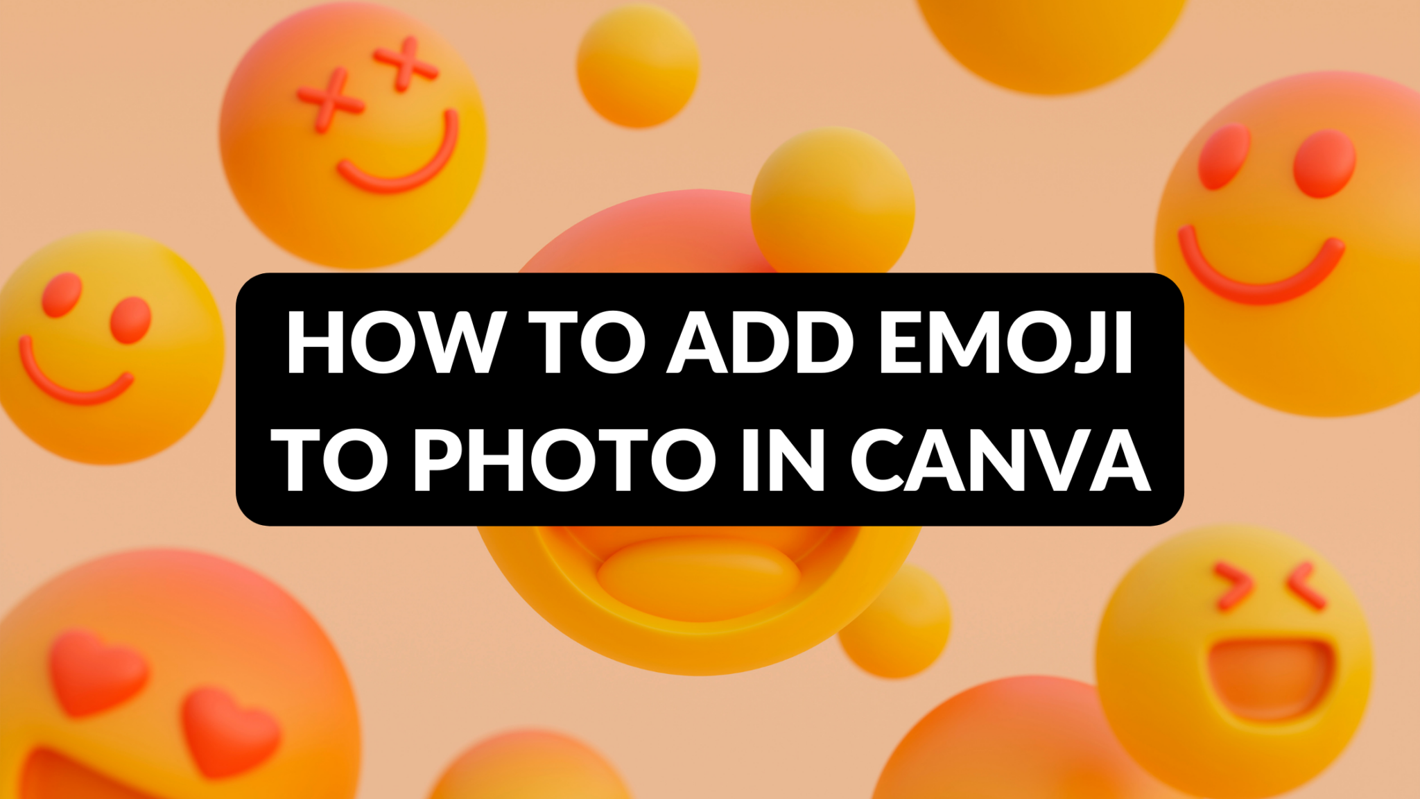 How to add emoji to photo in canva template fonts