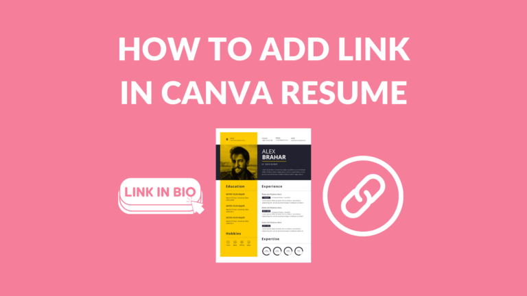 how to add linkedin link in resume canva