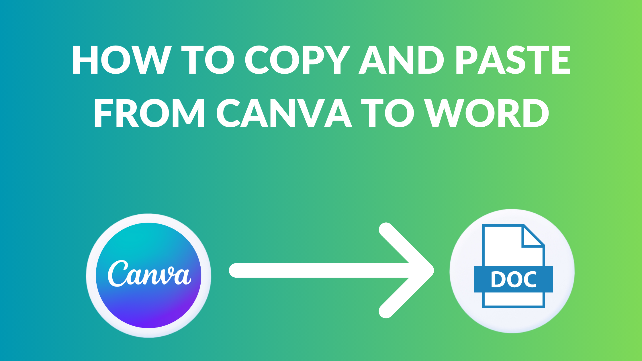 How to Copy and Paste from Canva to Word