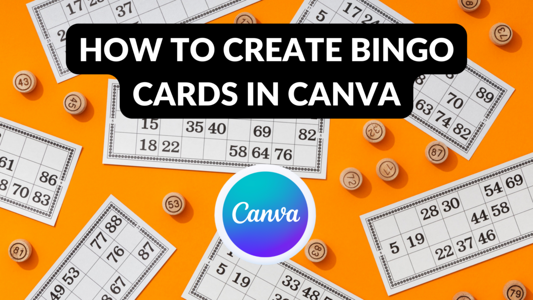 How to create bingo cards in canva template fonts