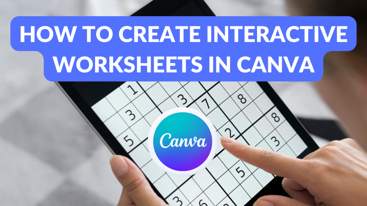 How to Create Interactive Worksheets in Canva - Template Fonts