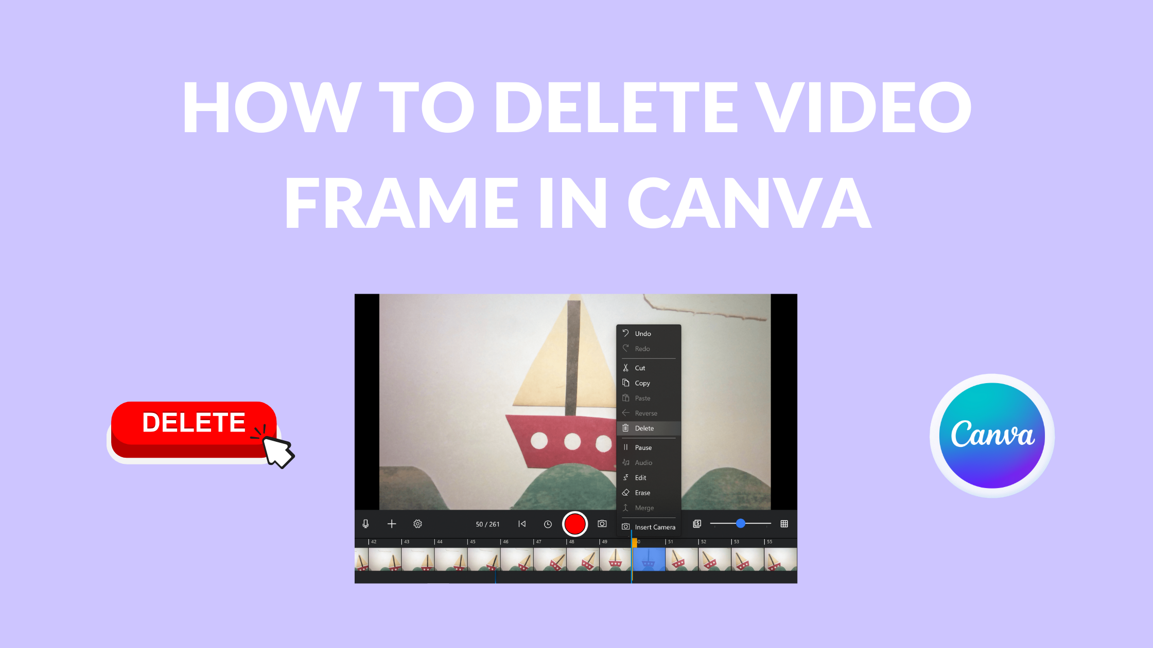 How to Delete Video Frame in Canva