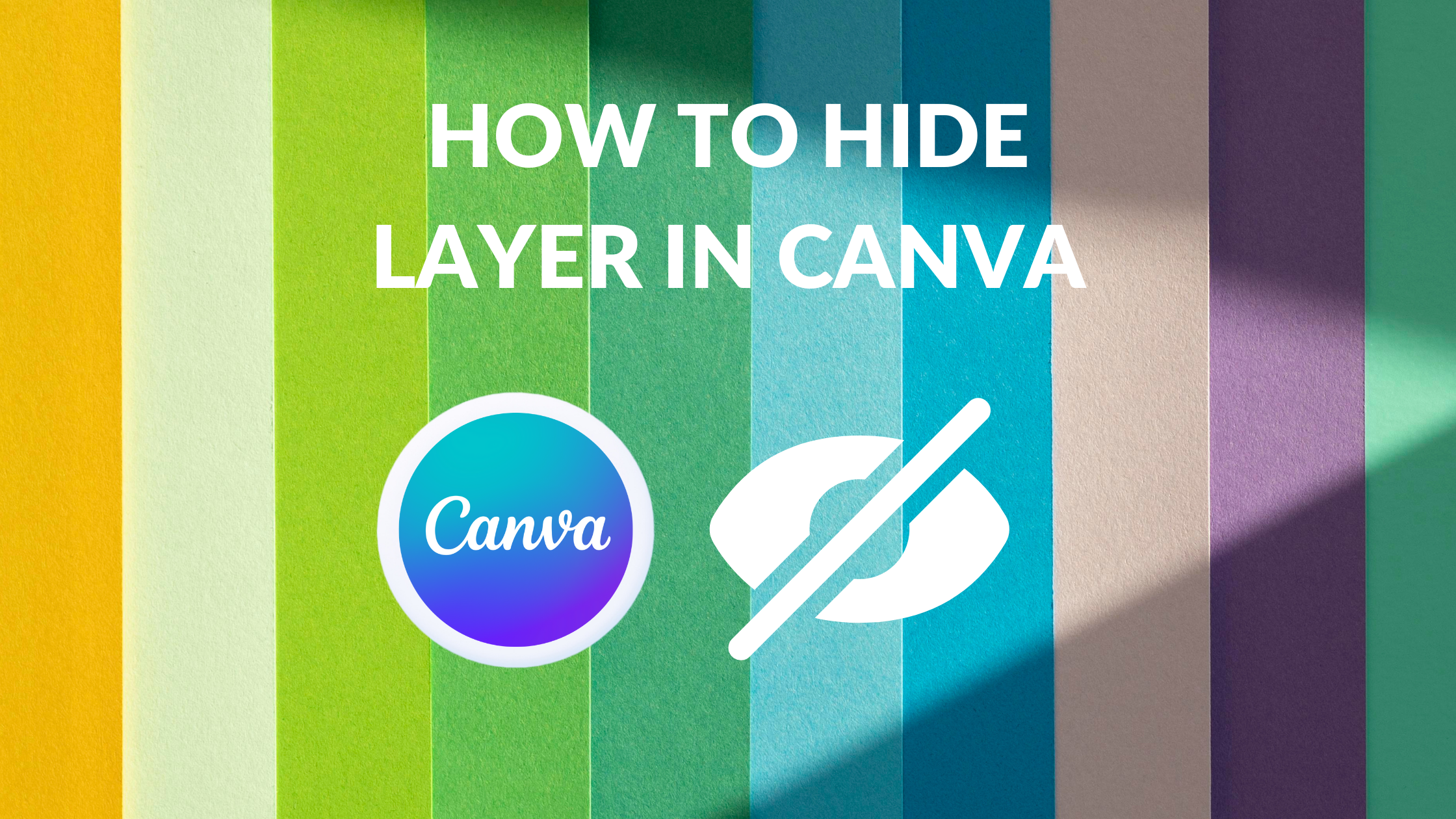 How to Hide Layer in Canva