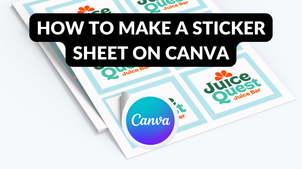How to Make a Sticker Sheet on Canva - Template Fonts