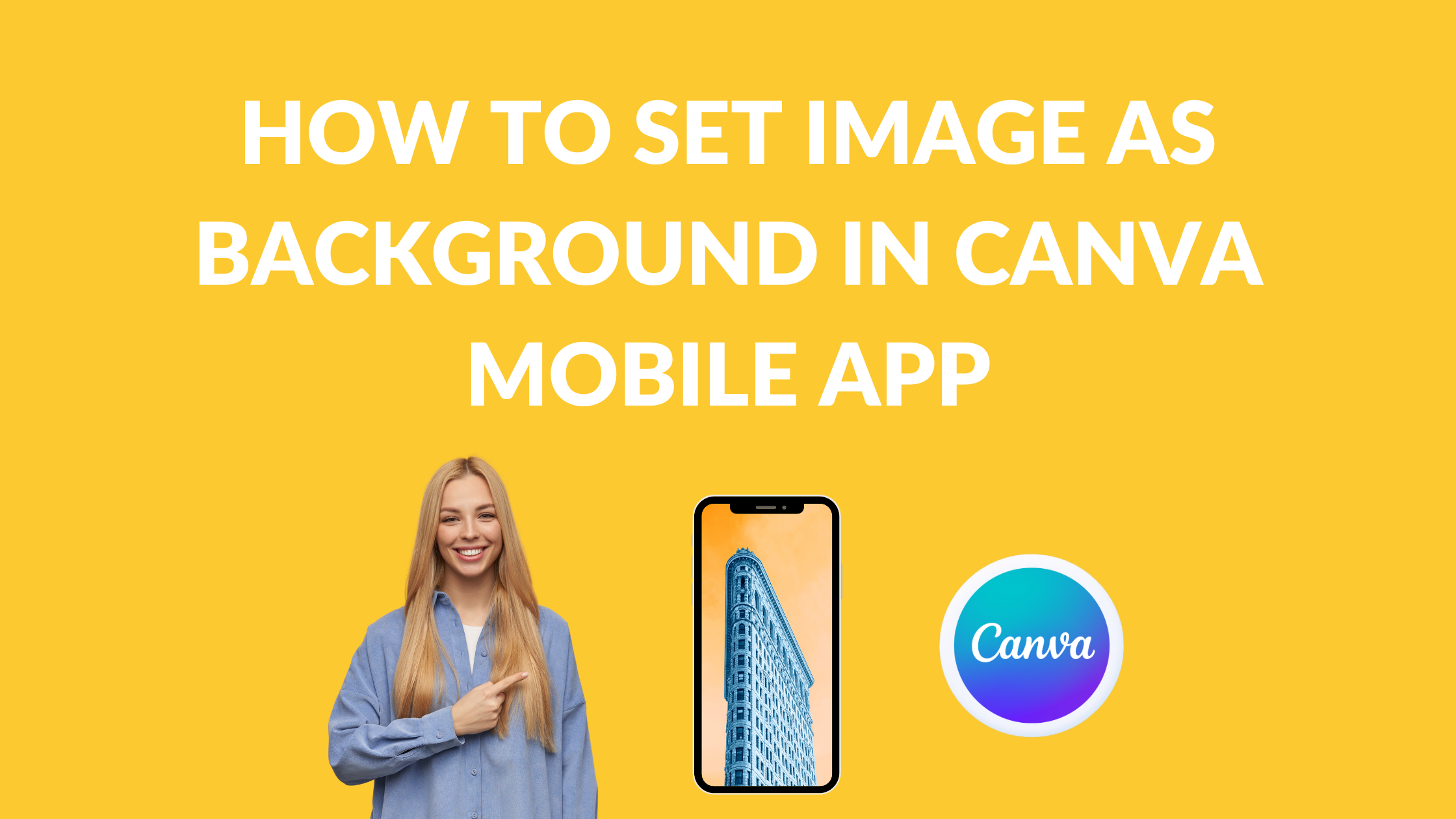 How to Set Image as Background in Canva Mobile App