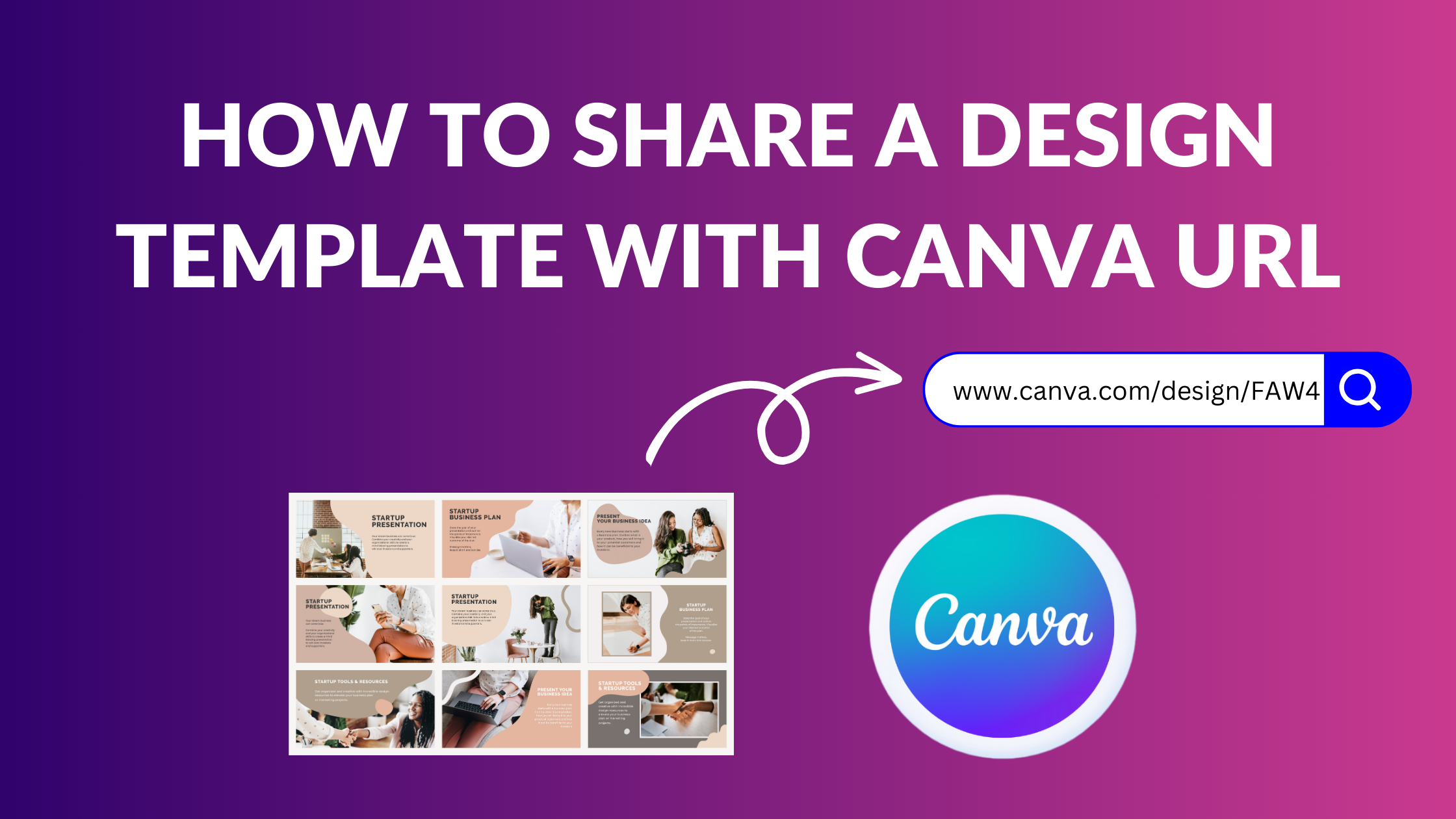 How to Share a Design Template with Canva URL