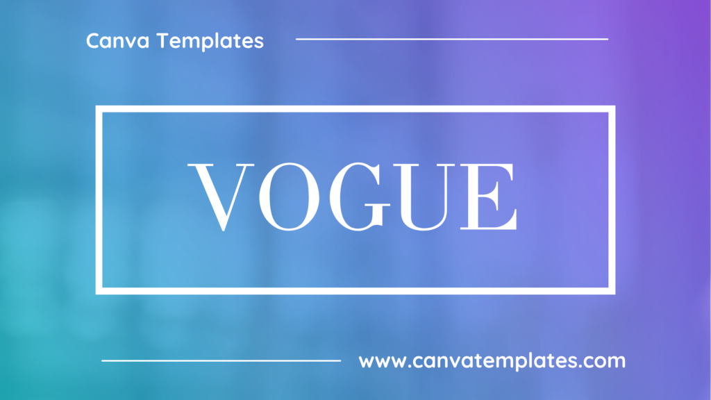 Vogue Font Recreation