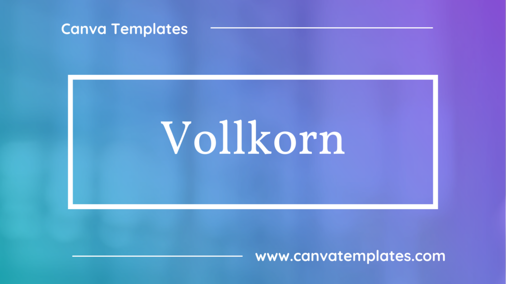 Vollkorn